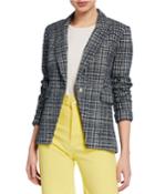 Crosshatch One-button Cutaway Jacket