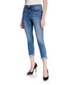 High-rise Skinny Frayed Hem Jeans