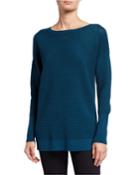 Wide-neck Long-sleeve Tunic