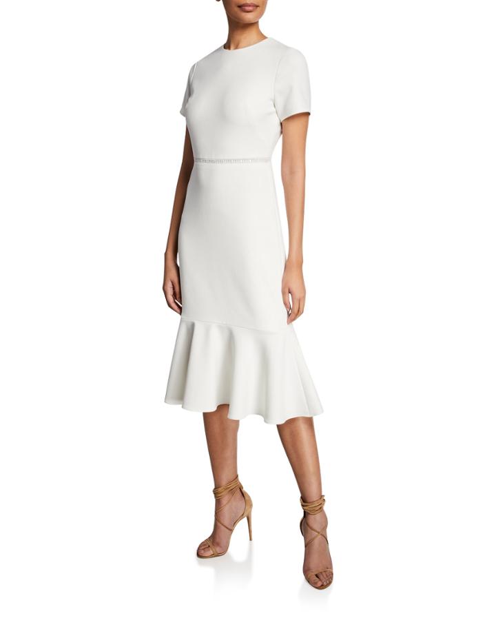Ravello Short-sleeve Flounce Dress