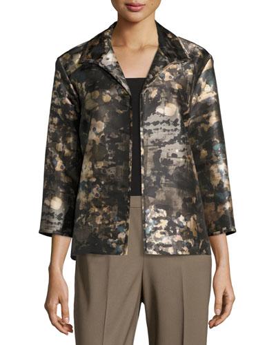 Griffin Watercolor-print Topper, Chestnut