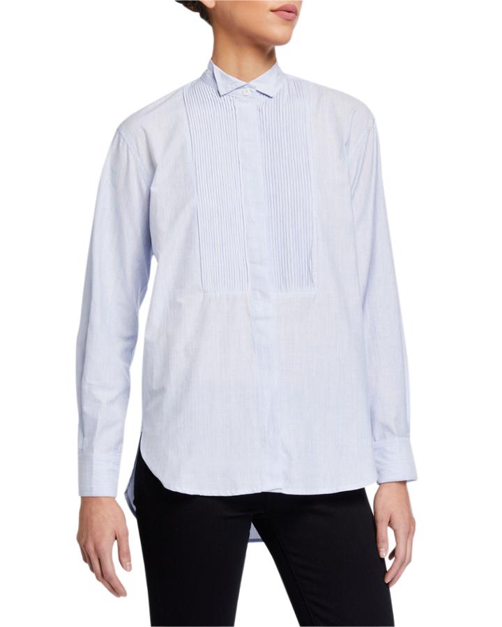 Maram Pinstripe Button Down Top