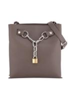 Attica Chain Padlock Leather Crossbody Bag