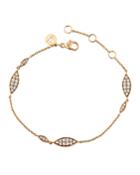 18k Rose Gold Diamond Marquise Bracelet