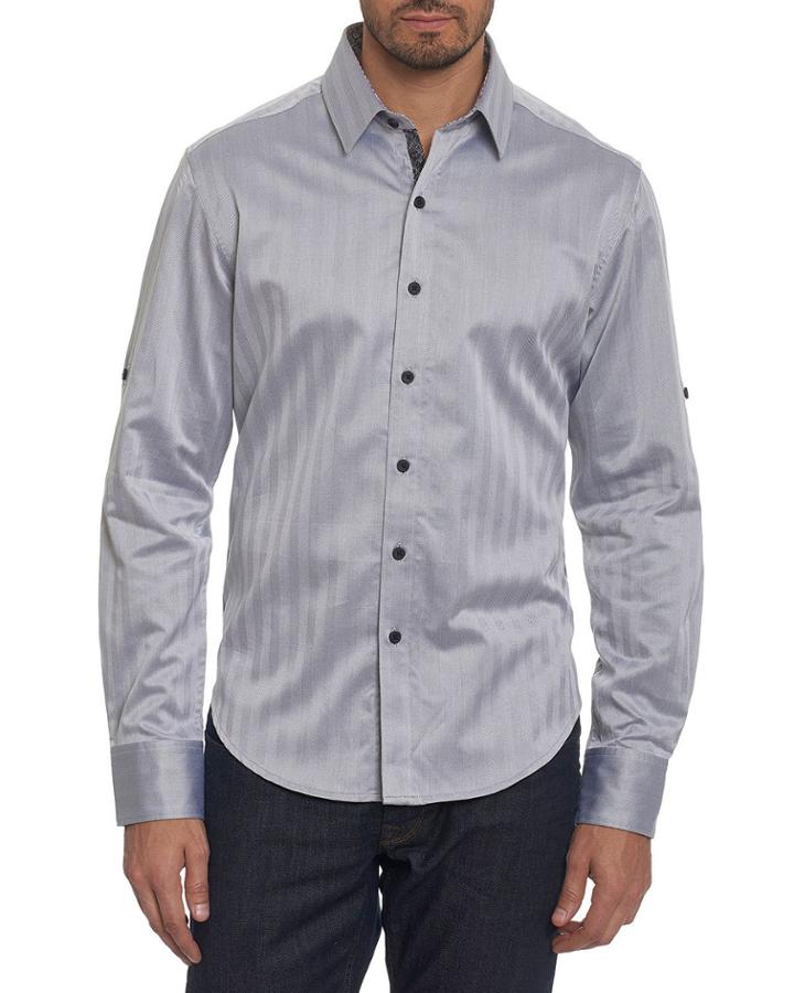 Canton Striped Tab-sleeve