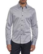 Canton Striped Tab-sleeve
