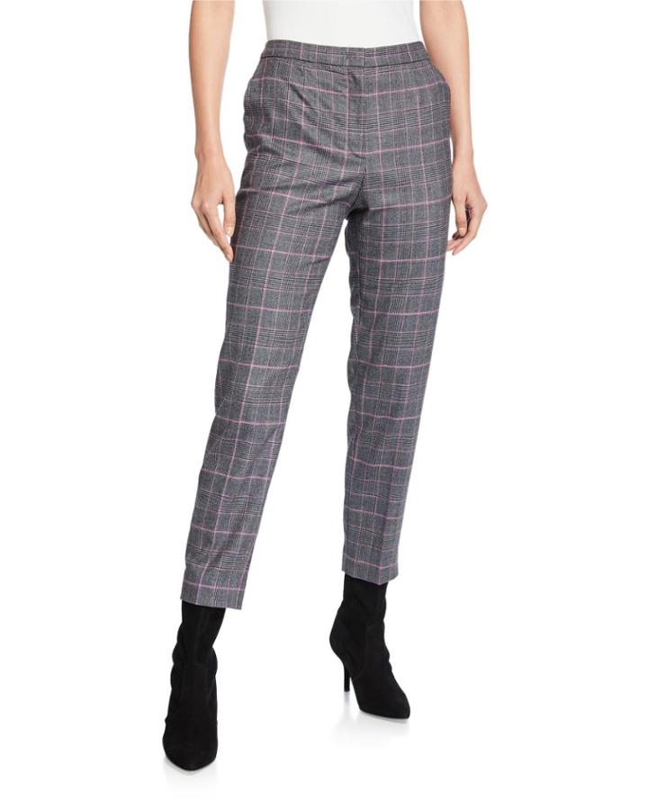 Talaranto Glen-plaid Tapered-leg Pants