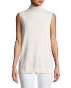 Turtleneck Sleeveless Cashmere