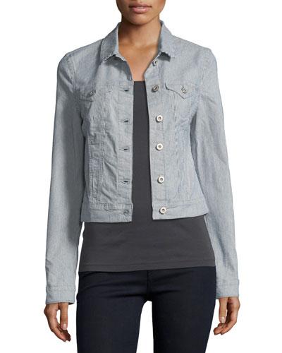Samantha Striped Denim Jacket