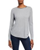 Boxchain-neck Long-sleeve