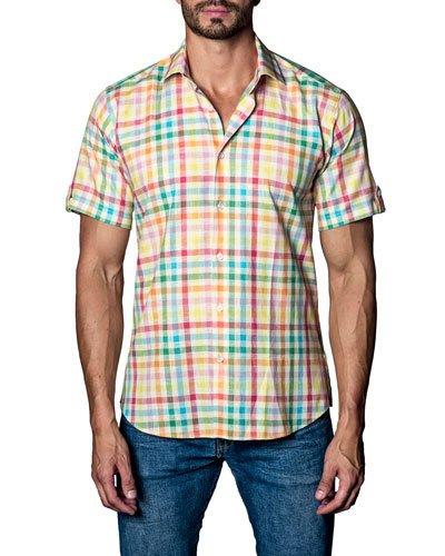 Plaid Short-sleeve