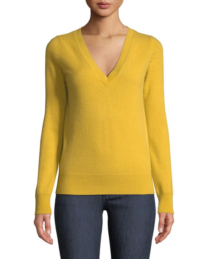 Plus Size Cashmere V-neck