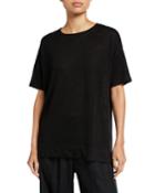 Linen Half-sleeve Pullover