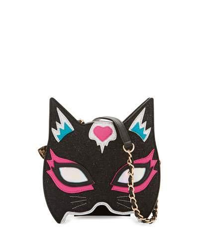 Kitsch Mask Crossbody Bag, Black