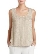 Cleo Sleeveless Sequined-front