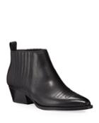 Texas Leather Western Booties