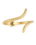 Golden Abstract Hinged Bracelet
