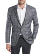 Men's Two-tone Plaid Jacket