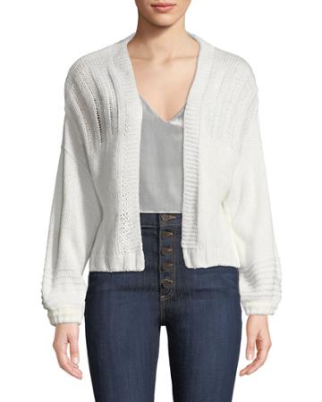 Chunky Open-front Cardigan