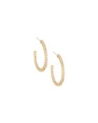 22k Gold-plated Cz Crystal Hoops