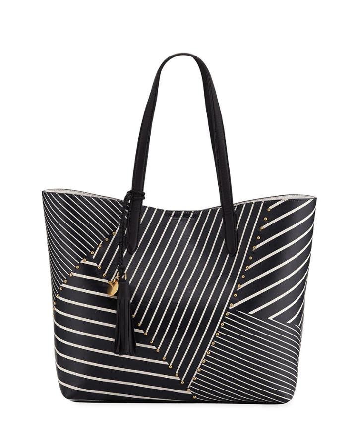 Payson Studded Leather Tote Bag
