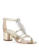 Metallic Leather Fishbone