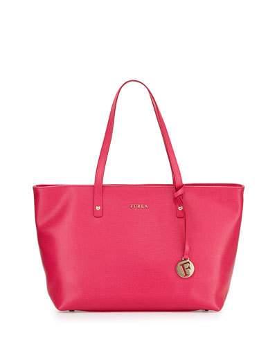 Daisy Medium Leather Tote Bag, Gloss