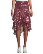 Blake Metallic-embroidered Ruched