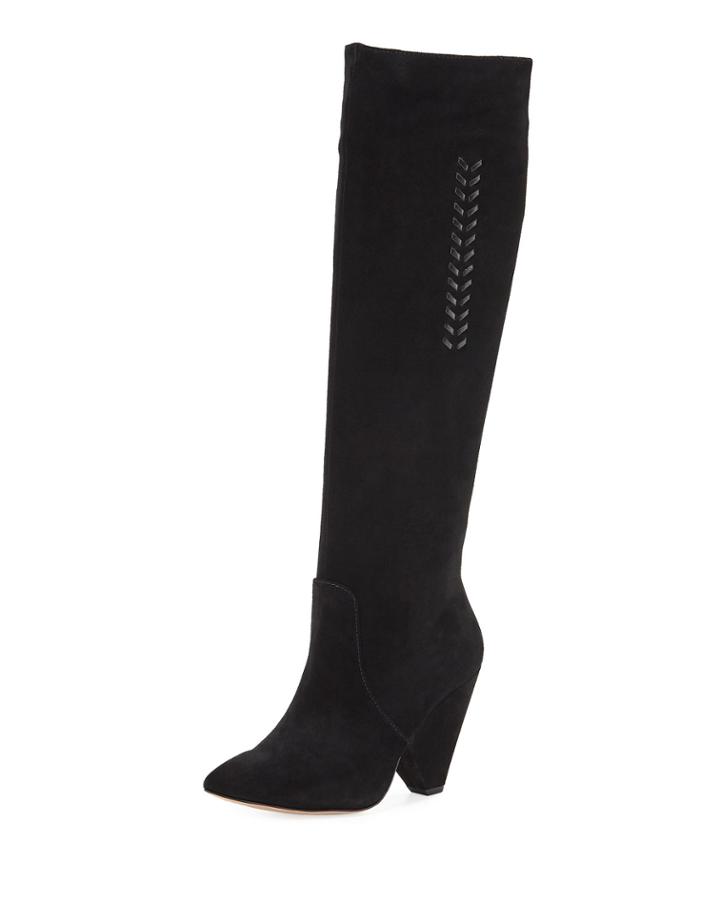 Nelda Cone-heel Knee Boots