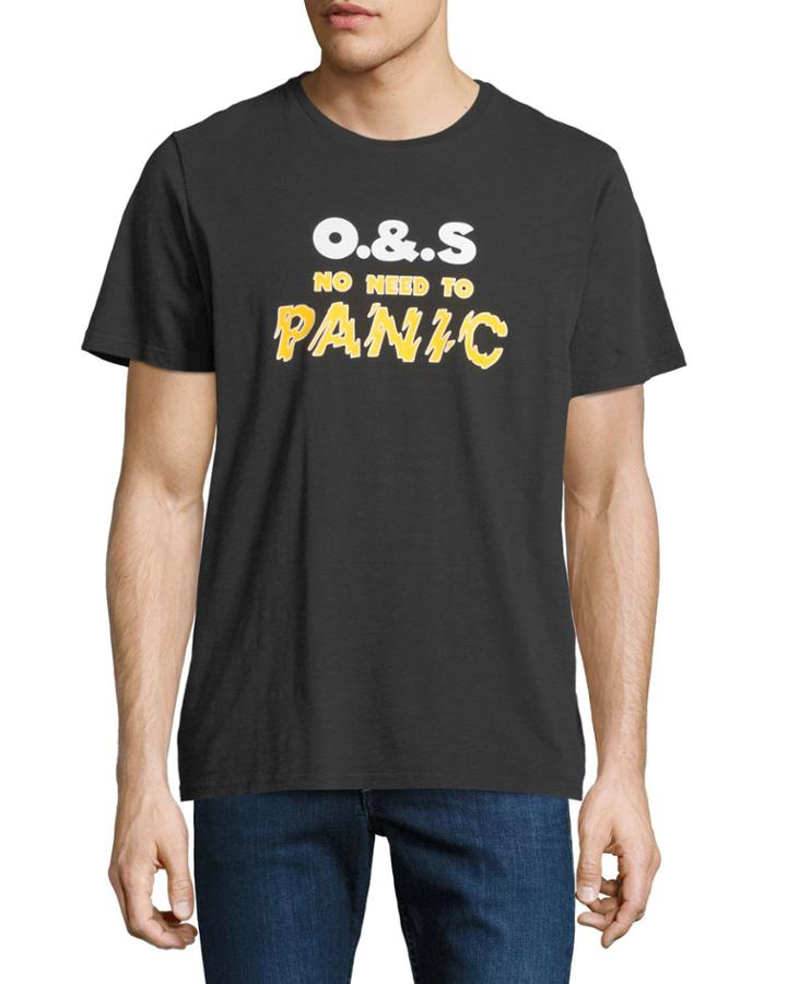 Men's Panic Graphic T-shirt, Black
