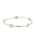 Wonderland Mini 5-stone Bangle, Mother-of-pearl