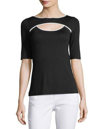Peekaboo Half-sleeve Top
