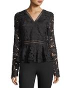 Crocheted Long-sleeve Tee