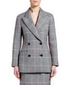 Double-breasted Check Jacket