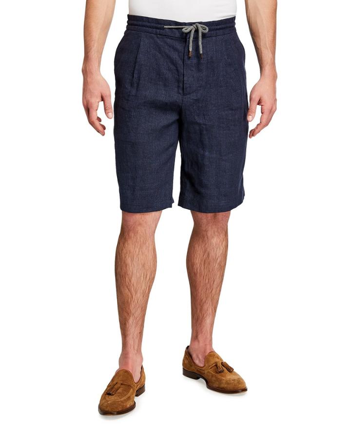 Men's Linen Traditional Bermuda