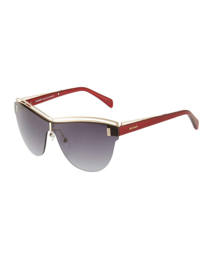 Rimless Round Acetate/metal