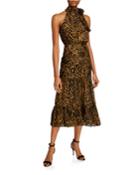 Eleanor Leopard Chiffon Dress