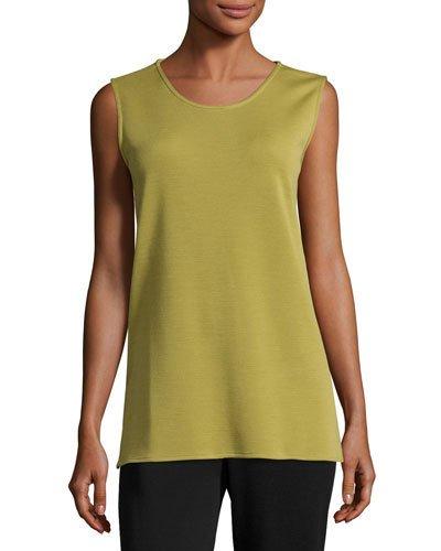 Long Knit Wool Tank,