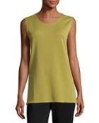 Long Knit Wool Tank,