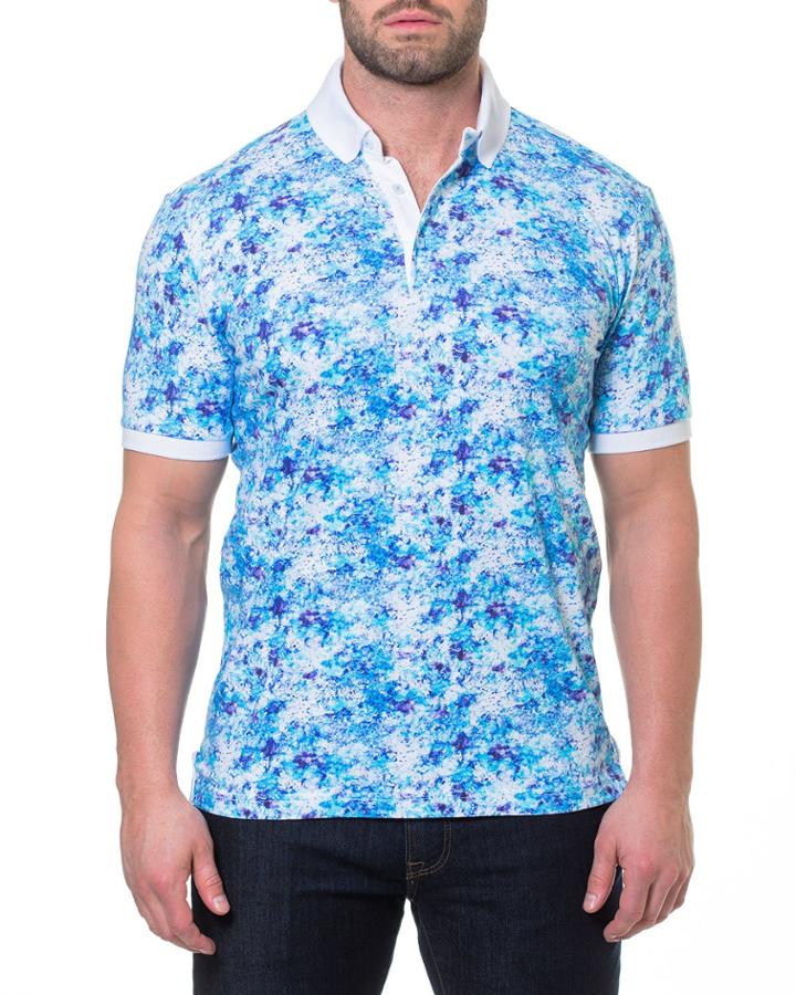 Men's Noisey Printed Jersey Polo