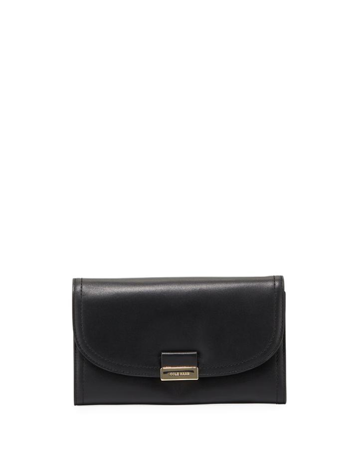 Lock Leather Crossbody Bag