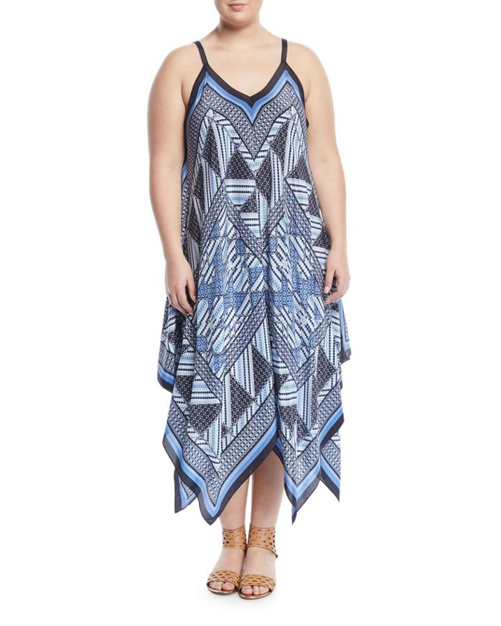 Calypso Handkerchief Maxi Dress,