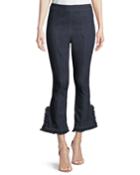 Seneca Ruffled Wide-leg Jeans