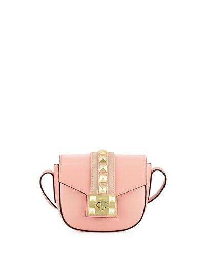 Claudine Leather Flap Crossbody Bag
