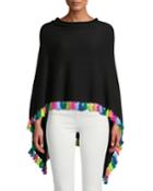 Cashmere Rainbow Tassel Ruana