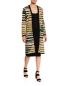 Long Space-dyed Cardigan