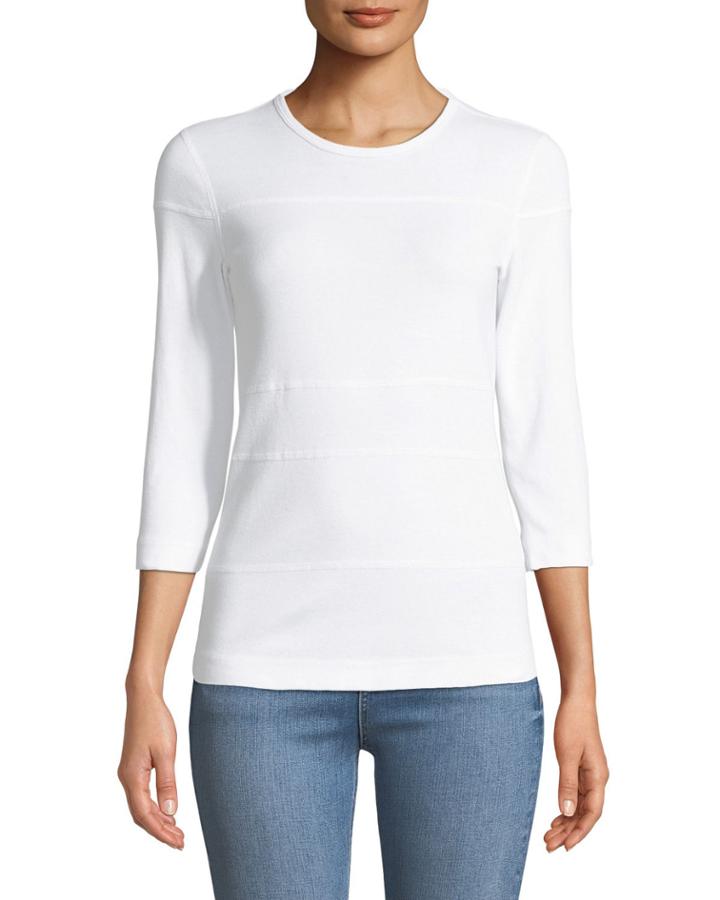 3/4-sleeve Flatlock Tee