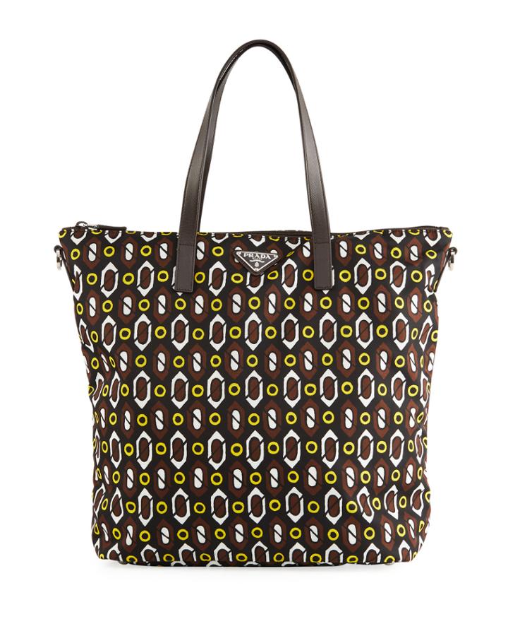 Donna Lady Geo Shopping Tote Bag