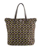 Donna Lady Geo Shopping Tote Bag