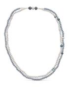 Endless 2-row Tahitian, South Sea & Freshwater Pearl Necklace